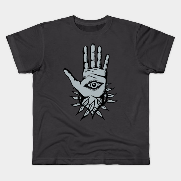 Talk to the hand Kids T-Shirt by dankdesigns